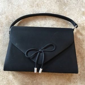 Satin Small Black Purse